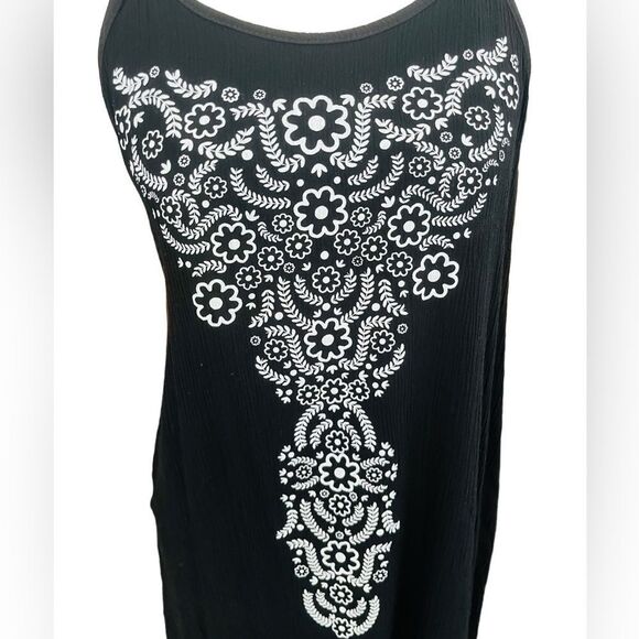 AMIANI black/white patterned halter dress size M. - Picture 2 of 6